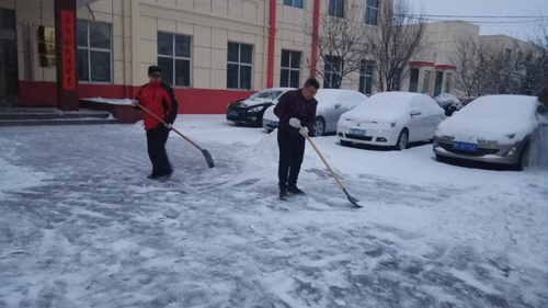 【好人好事】首降瑞雪 天禧员工除雪忙